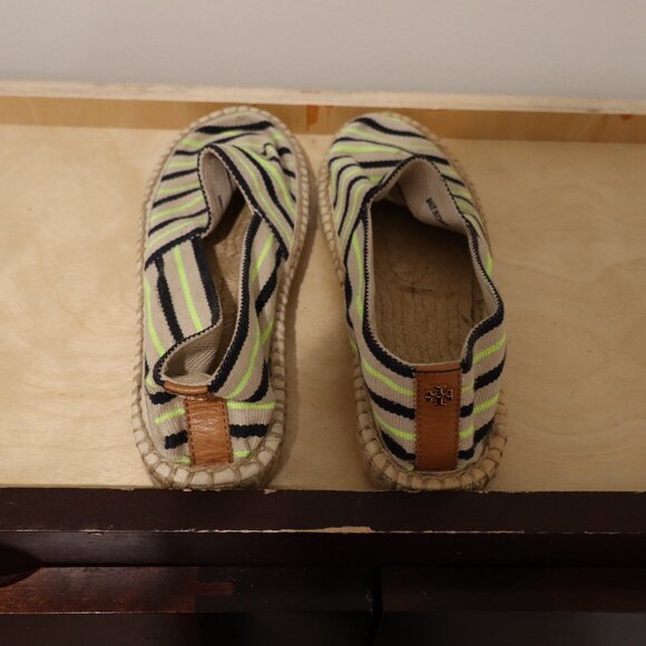 Tory Burch Espadrille Flats - Size 7.5 - Like New - Picture 1 of 6
